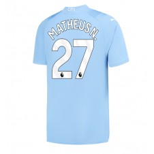 Manchester City Matheus Nunes #27 Hemmatröja 2023-24 Korta ärmar